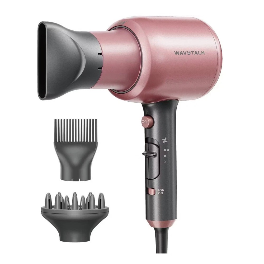 Wavytalk Blown Away Ionic Hair Dryer Rose Gold 1875W Model GL-5917BDC-1 NEW